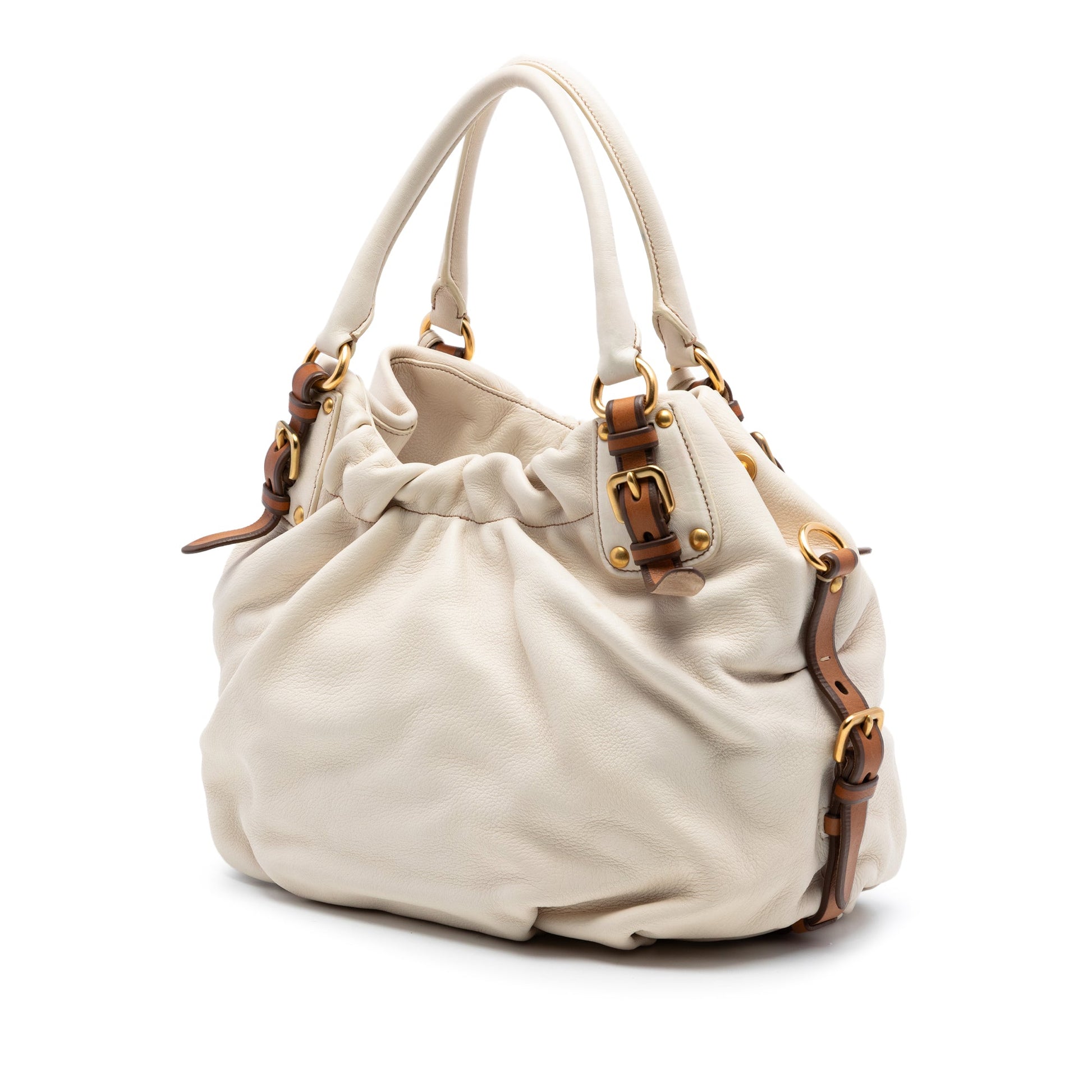 Prada Cervo Deerskin Antik Shoulder Bag