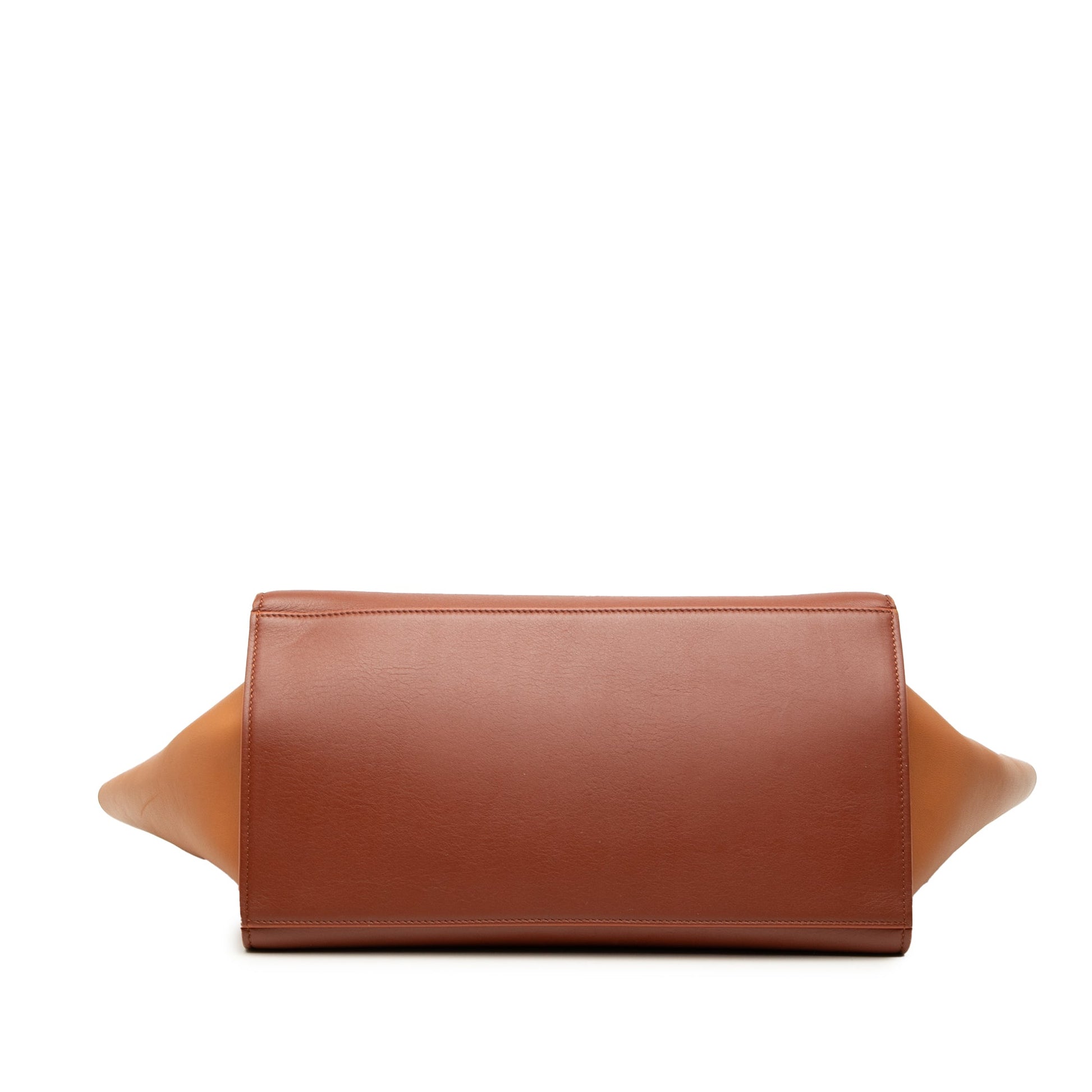 Celine Medium Tricolor Leather Trapeze Satchel