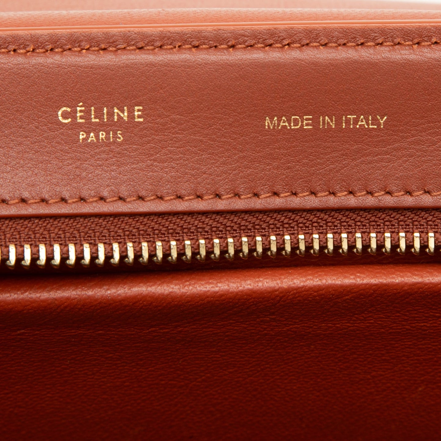 Celine Medium Tricolor Leather Trapeze Satchel