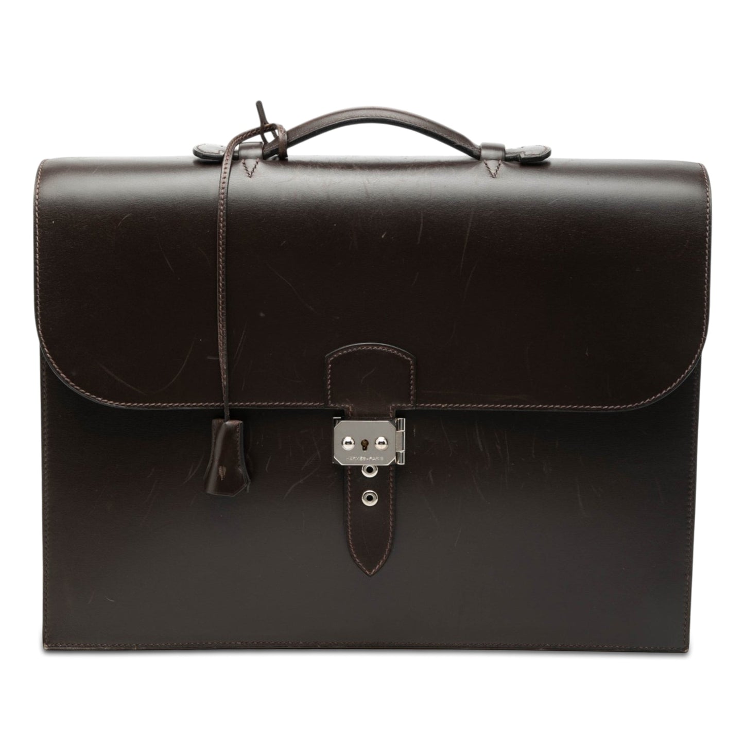 Hermès Box Calf Sac A Depeches 38
