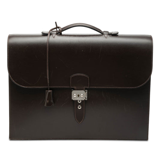 Hermès Box Calf Sac A Depeches 38