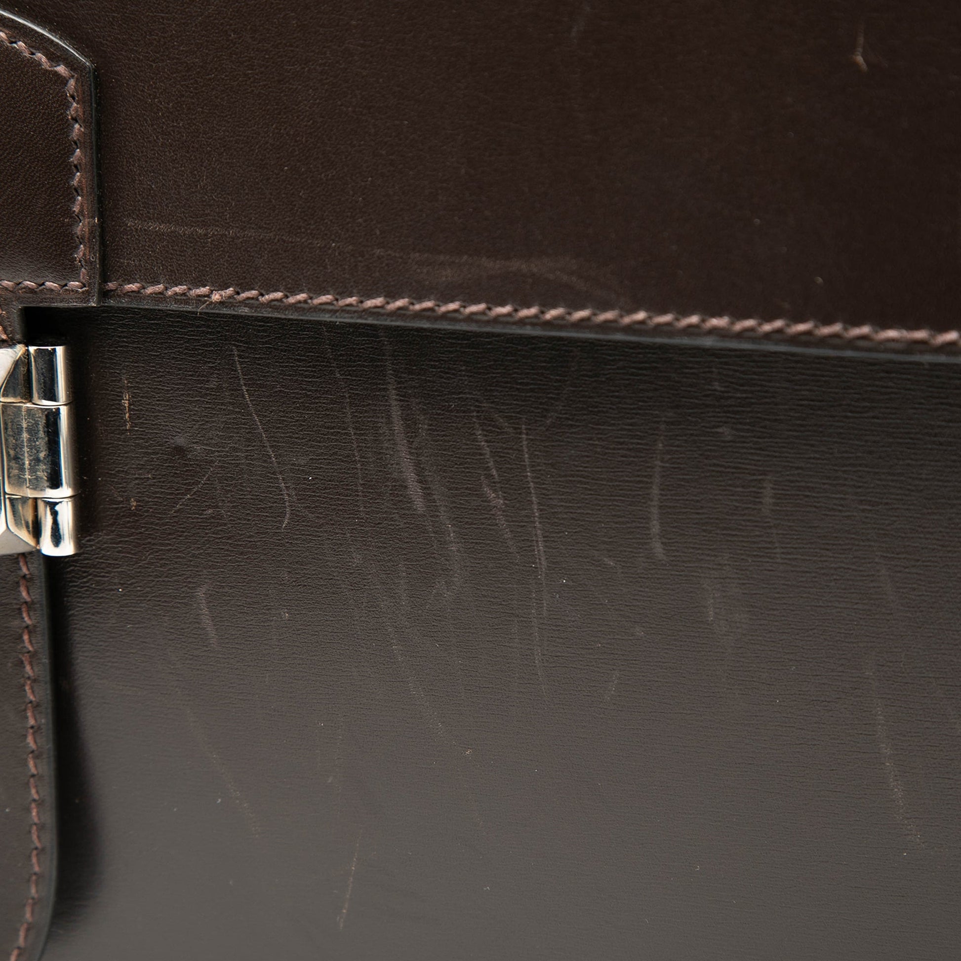 Hermès Box Calf Sac A Depeches 38