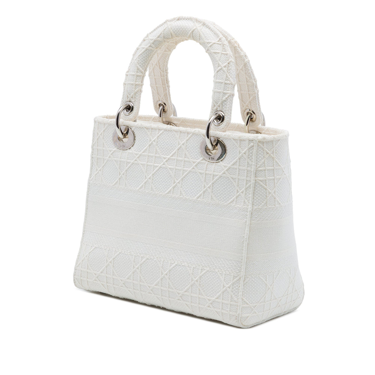 Dior Medium Embroidered Canvas Cannage Lady D Lite
