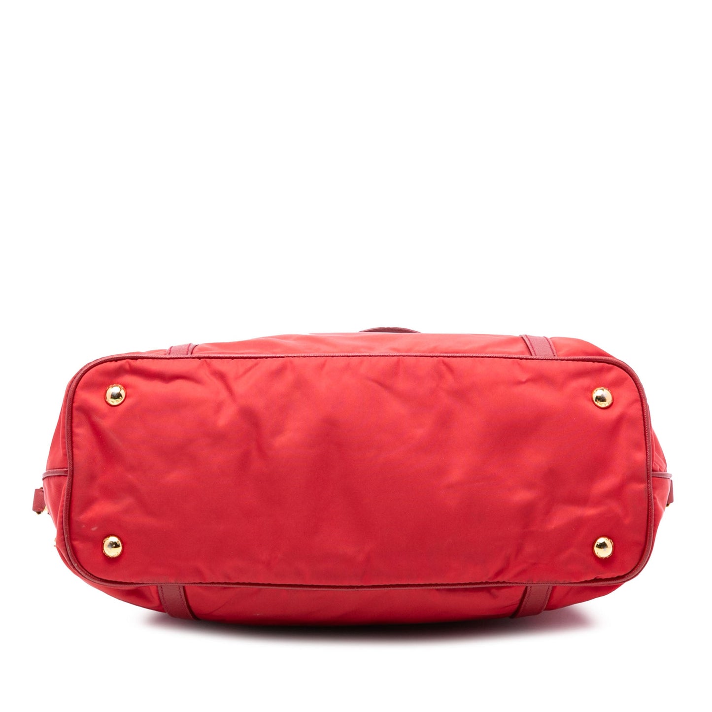 Prada Saffiano Trimmed Tessuto Zip Top Convertible Tote