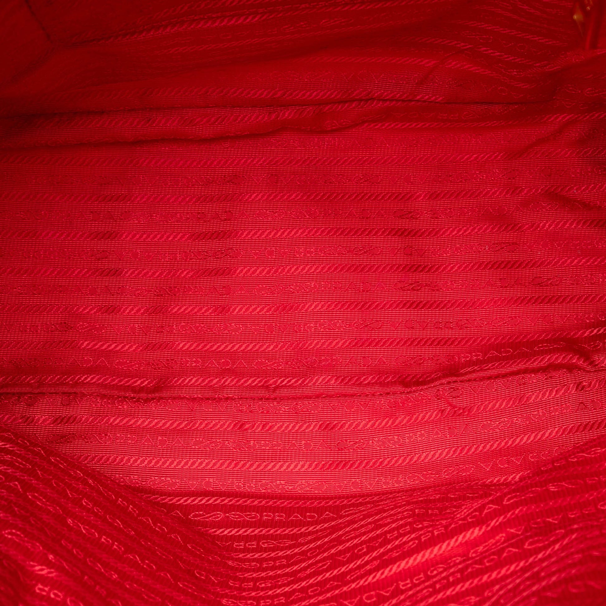 Prada Saffiano Trimmed Tessuto Zip Top Convertible Tote