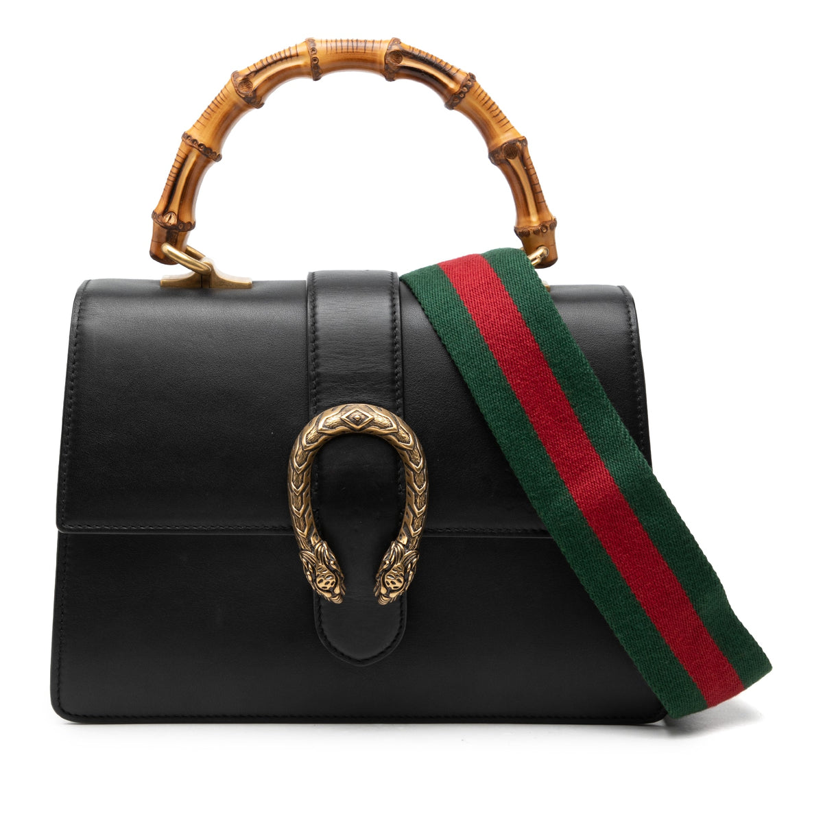 Gucci Medium Calfskin Bamboo Dionysus Web Satchel