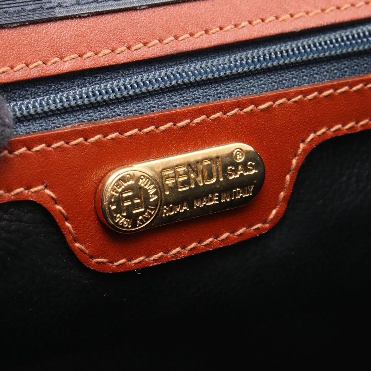 Fendi Pequin Coated Canvas Crossbody