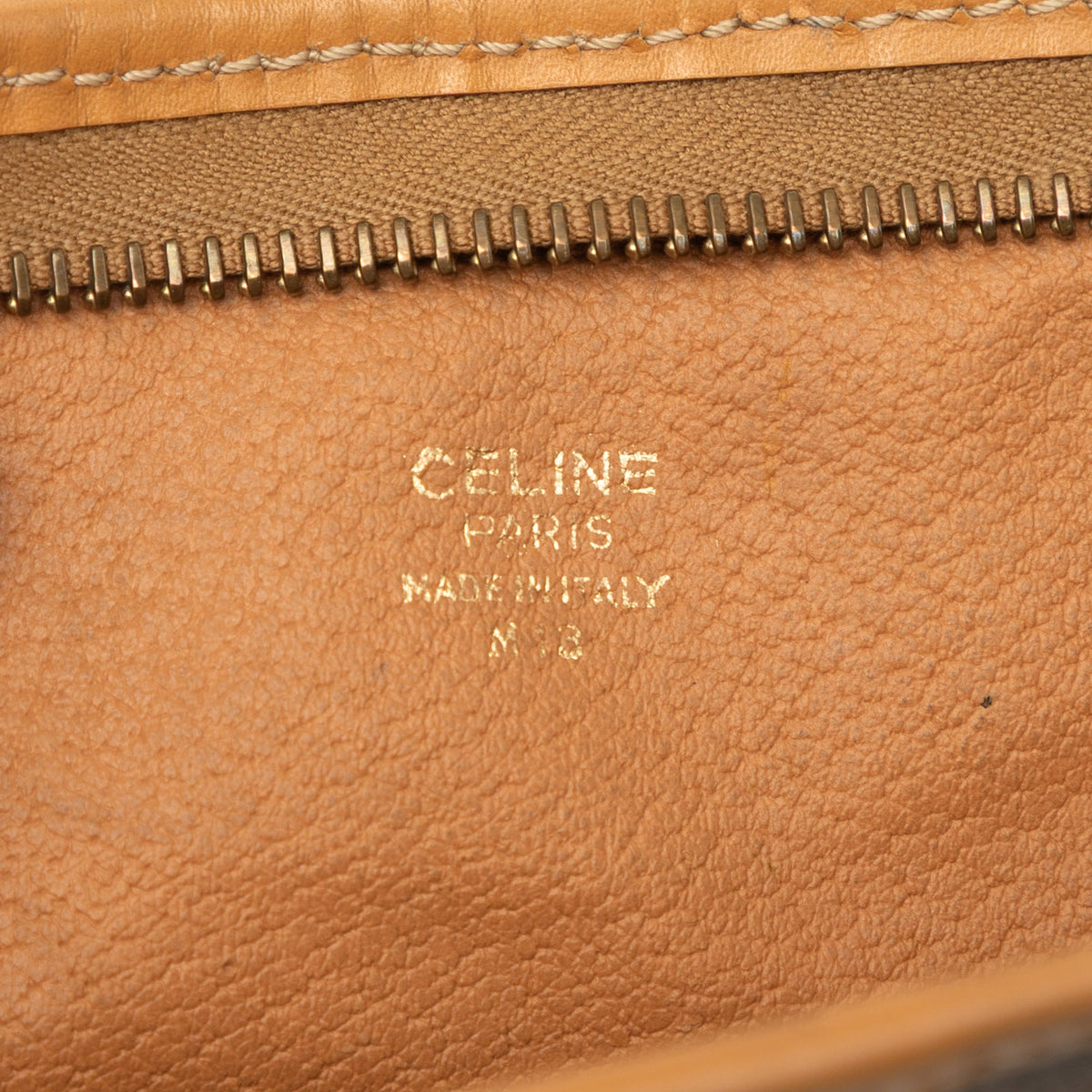 Celine Macadam Coated Canvas Clutch