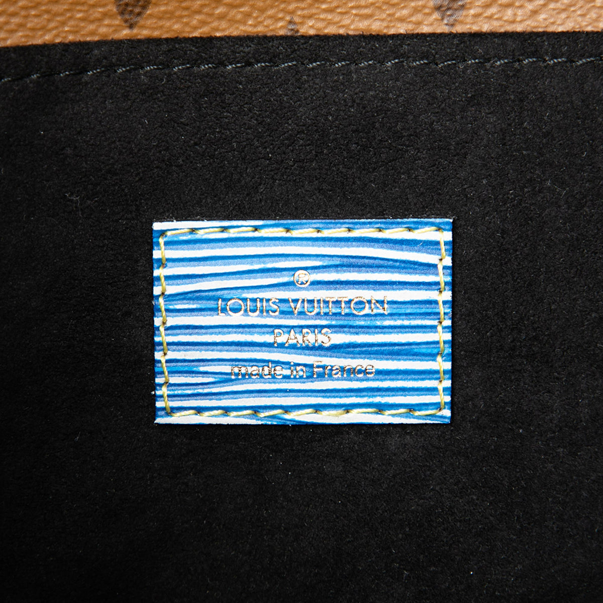 Louis Vuitton Epi Denim and Reverse Monogram Pochette Metis — Blue