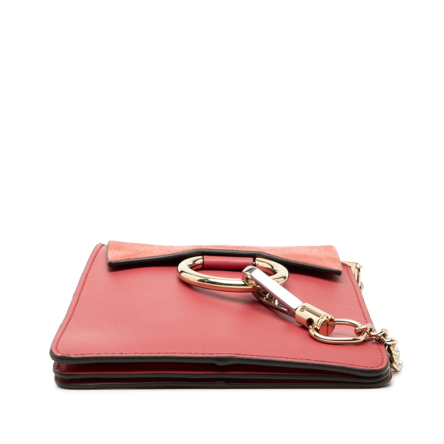 Chloé Mini Calfskin and Suede Faye Bracelet Bag