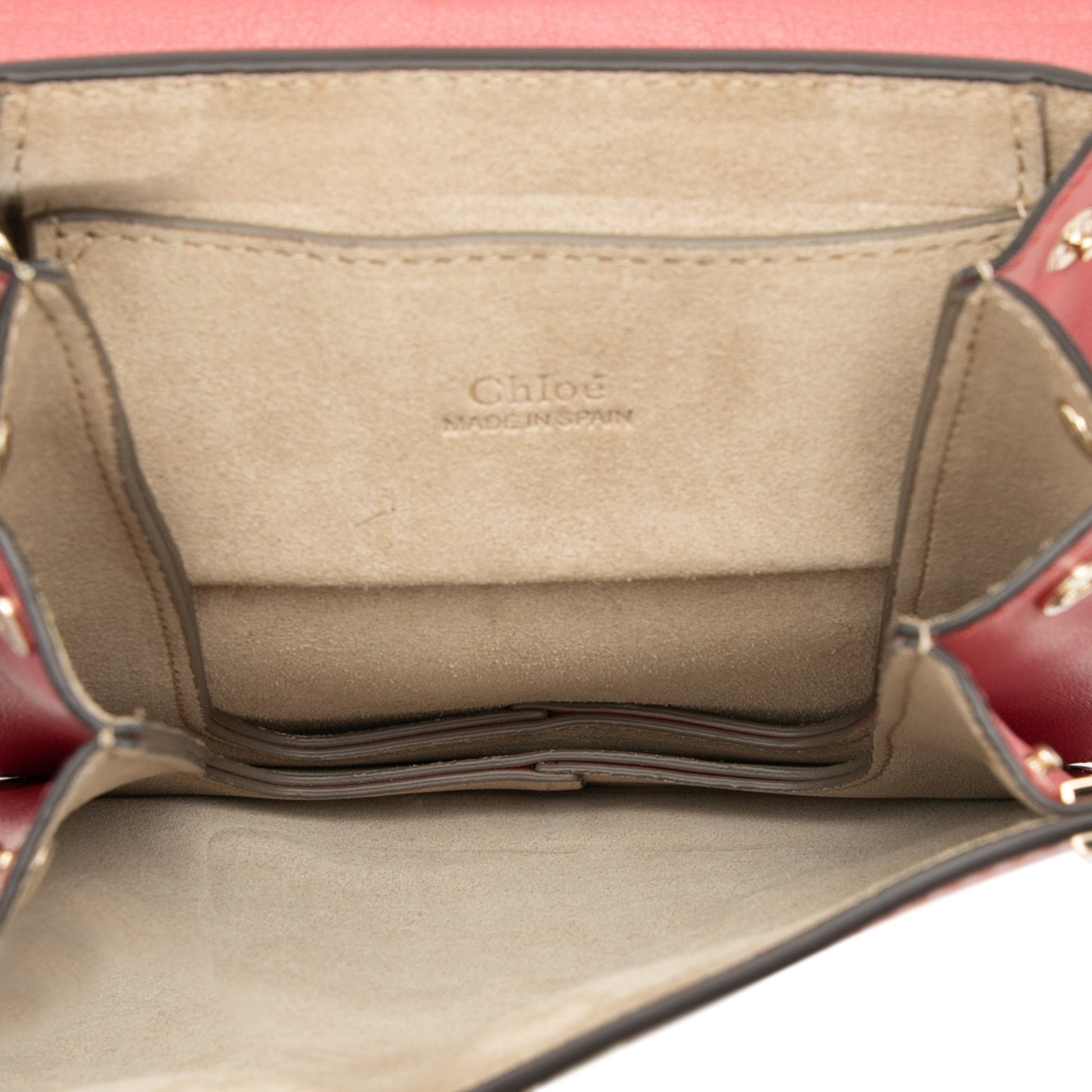Chloé Mini Calfskin and Suede Faye Bracelet Bag