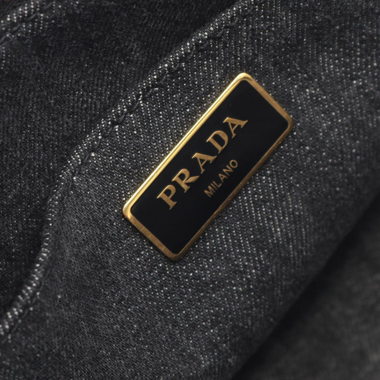 Prada Small Canvas Canapa Logo Satchel