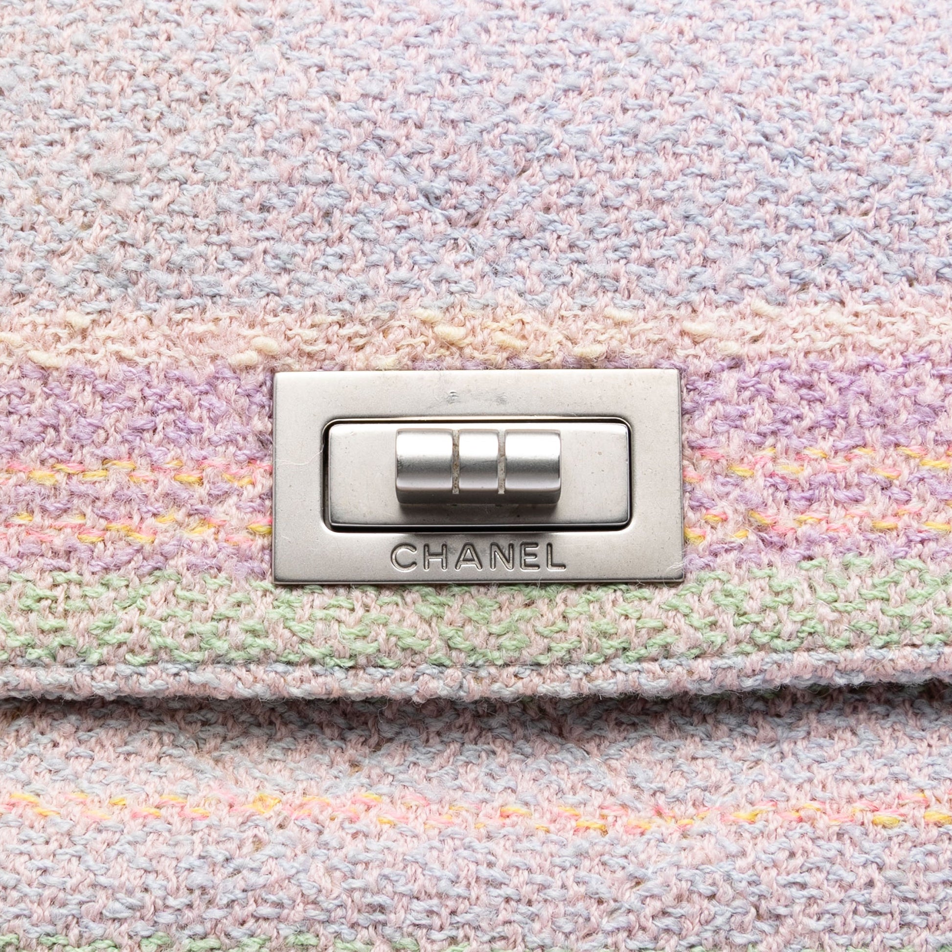 Chanel Quilted Tweed Reissue 2.55 Single Flap 225