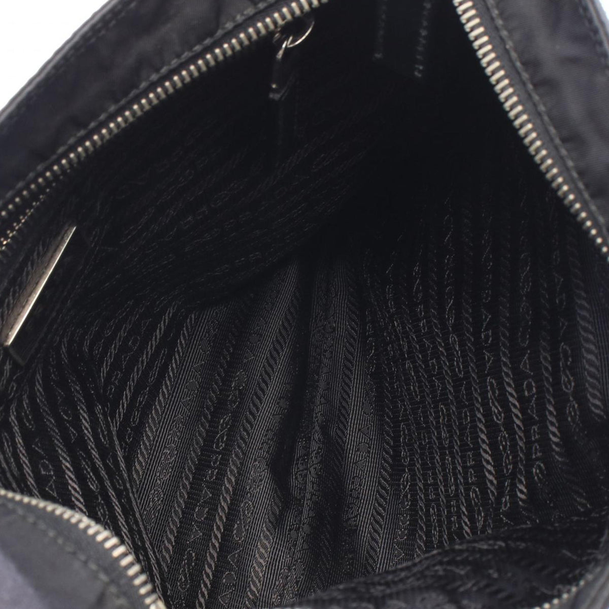 Prada Tessuto Skull Crossbody — Black