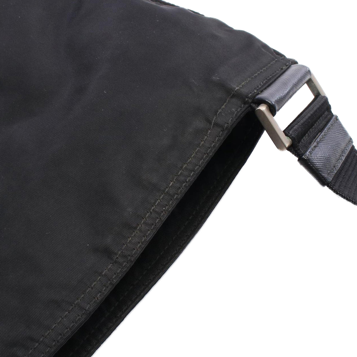 Prada Tessuto Skull Crossbody — Black