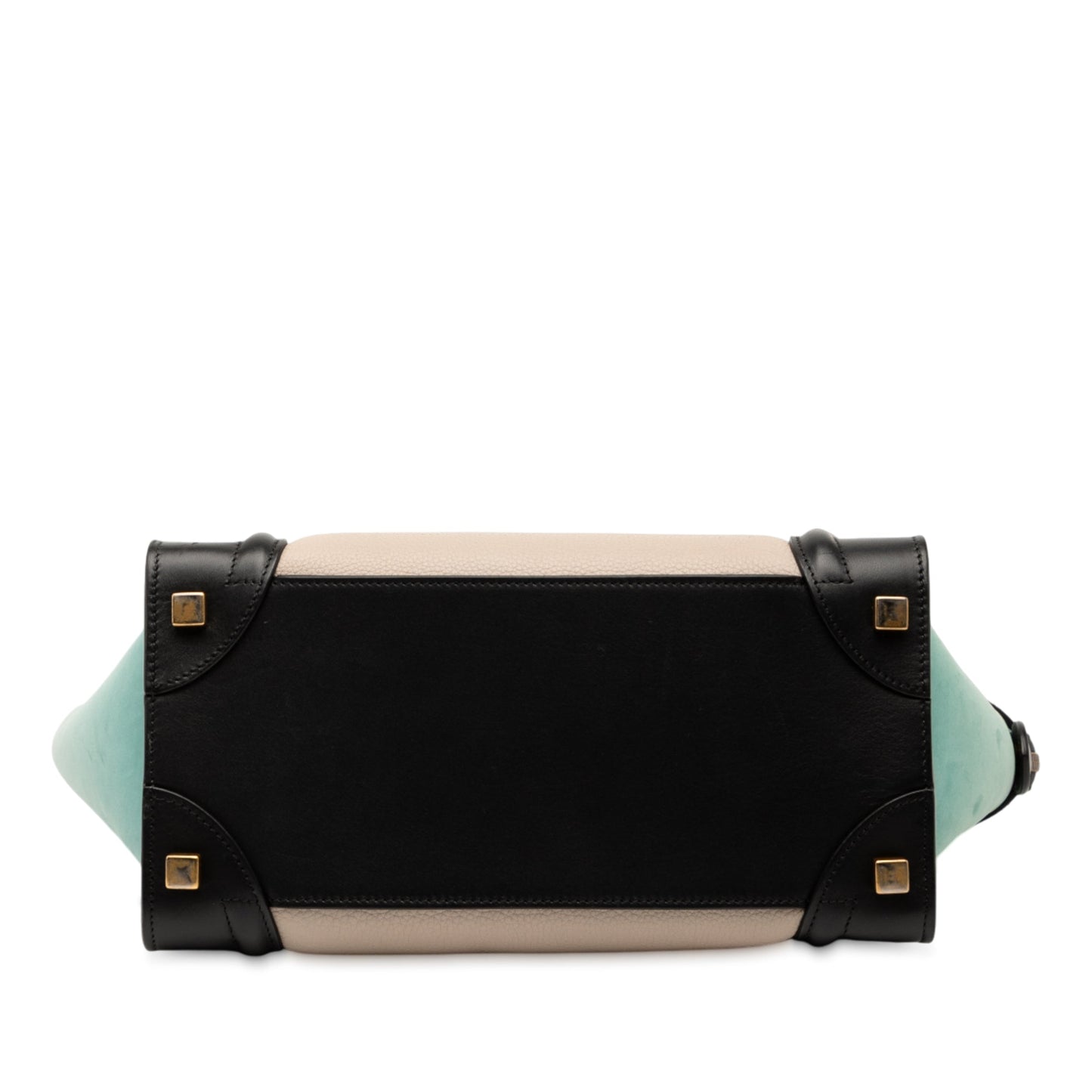 Celine Micro Tricolor Leather Luggage Tote