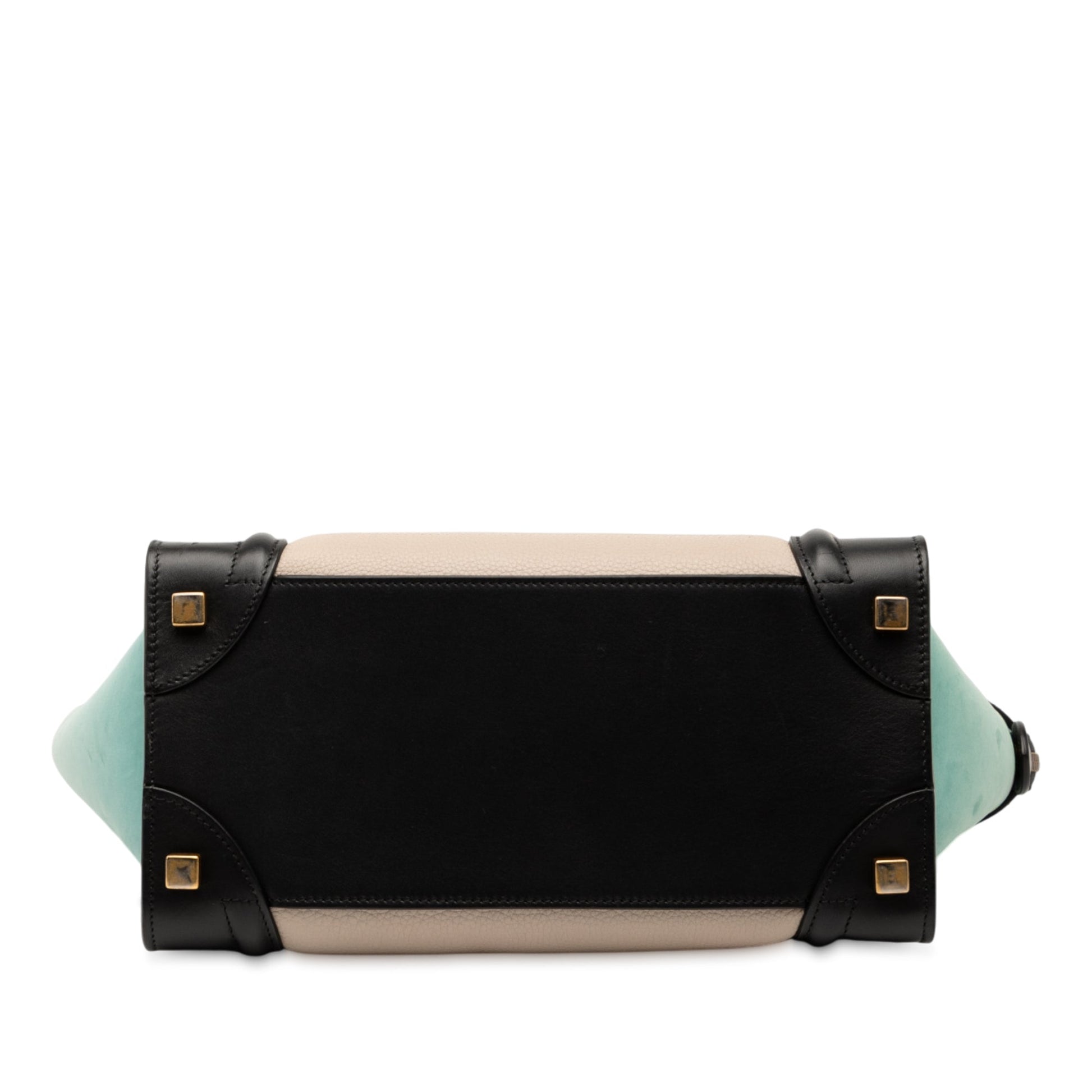 Celine Micro Tricolor Leather Luggage Tote