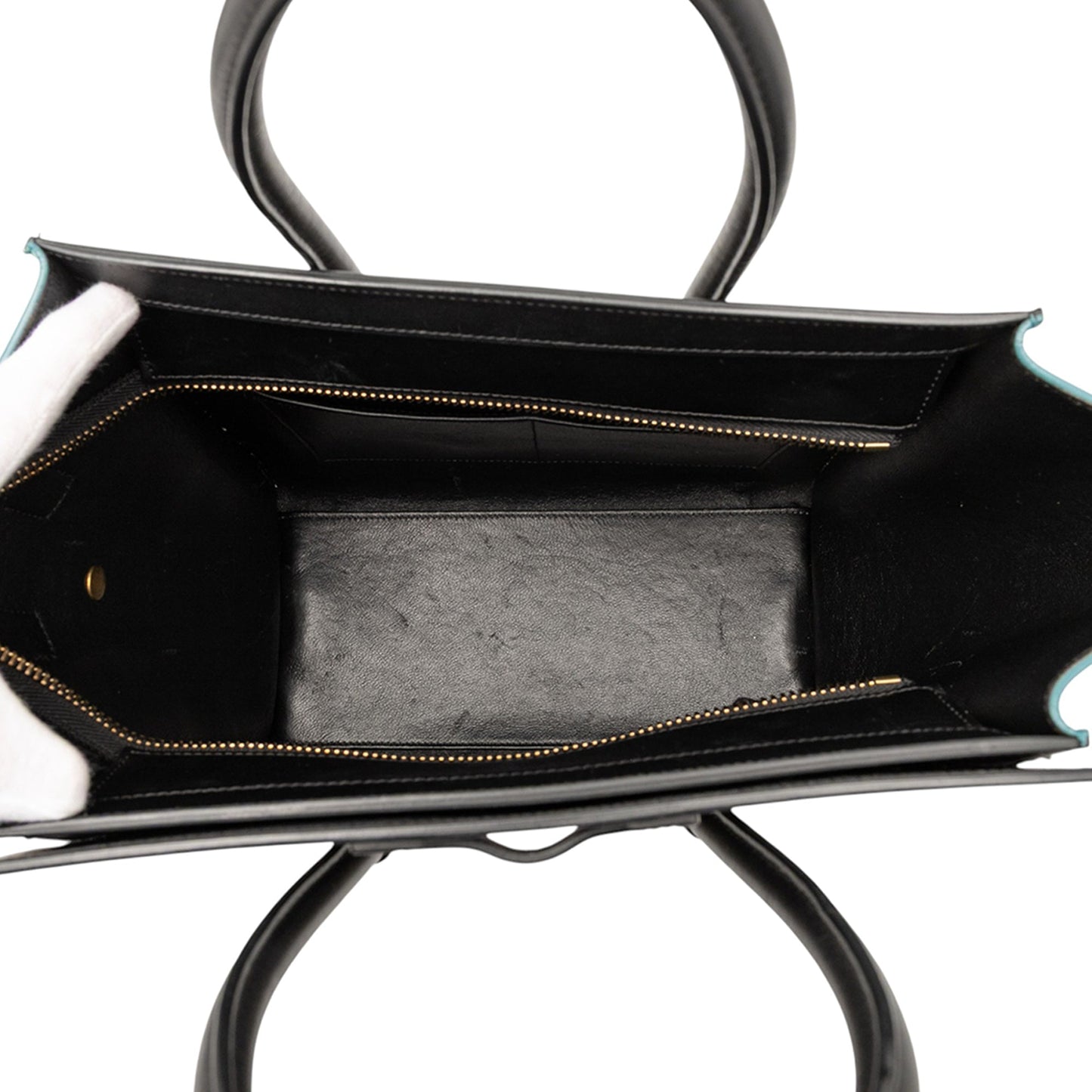 Celine Micro Tricolor Leather Luggage Tote