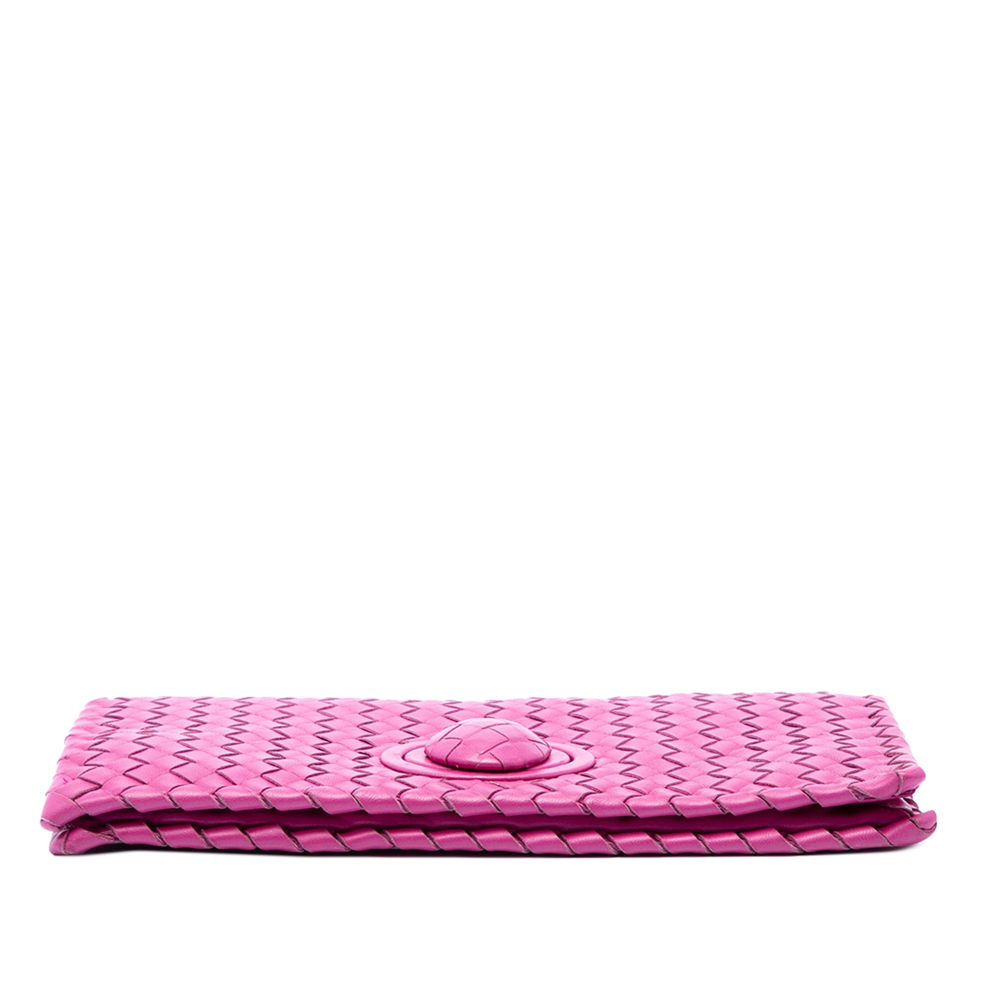 Bottega Veneta Nappa Intrecciato Turn Lock Clutch