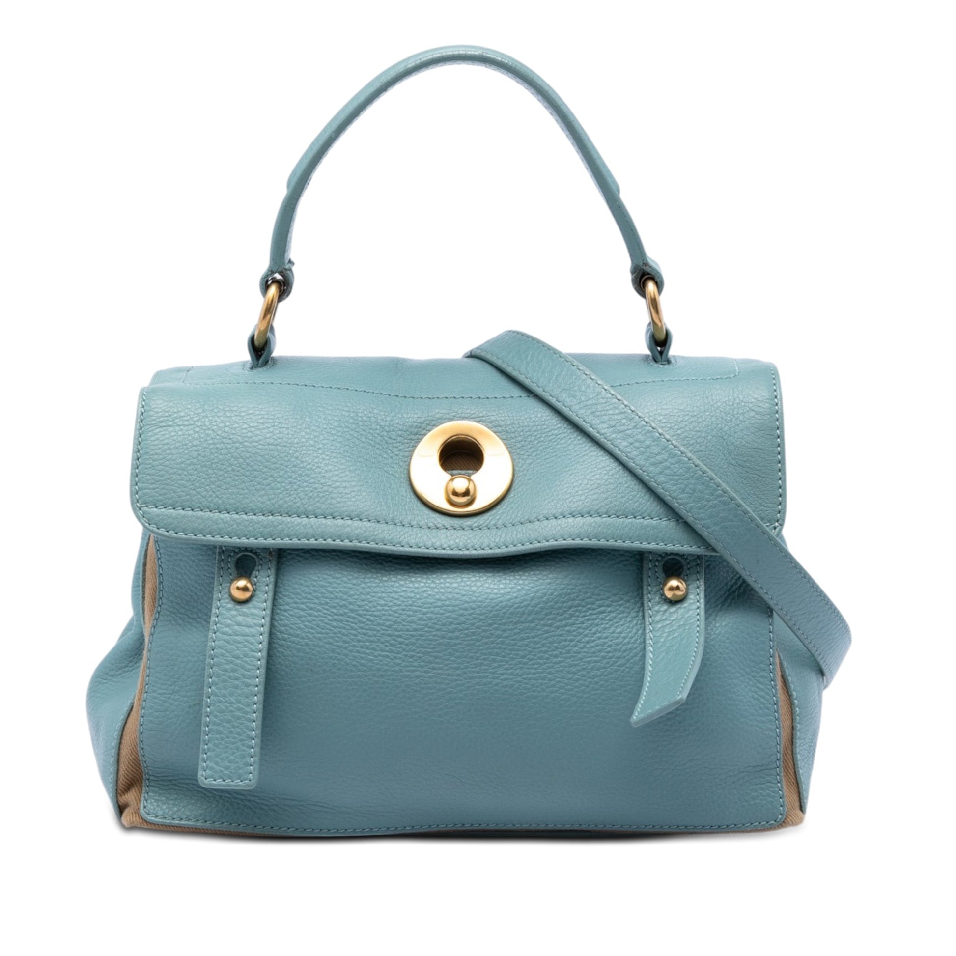 Saint Laurent Small Leather Muse Two Satchel