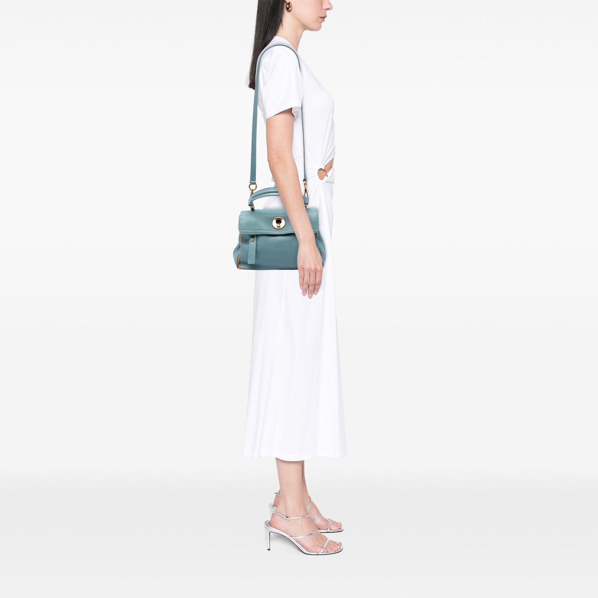 Saint Laurent Small Leather Muse Two Satchel