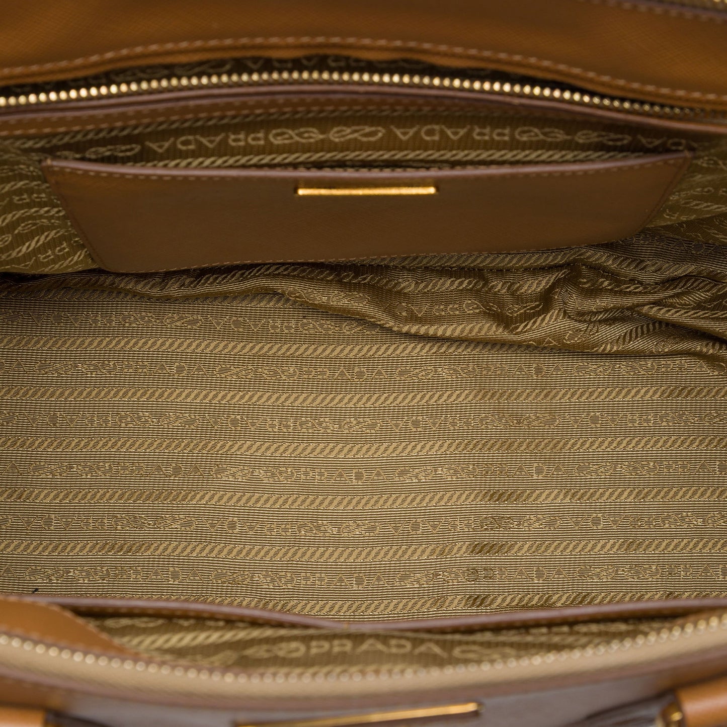 Prada Medium Bicolor Saffiano Lux Galleria Double Zip Satchel