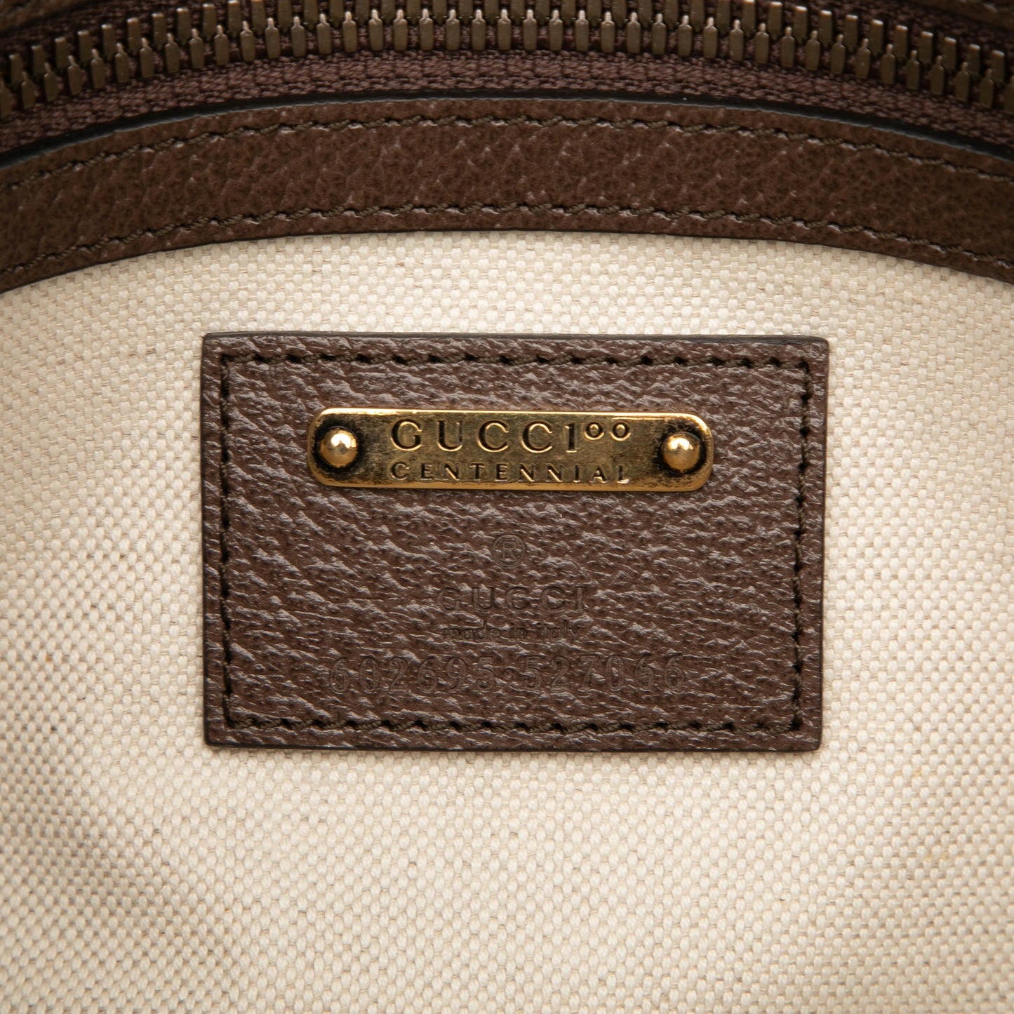 Gucci 100th Anniversary Textured Dollar Calfskin Logo Belt Bag