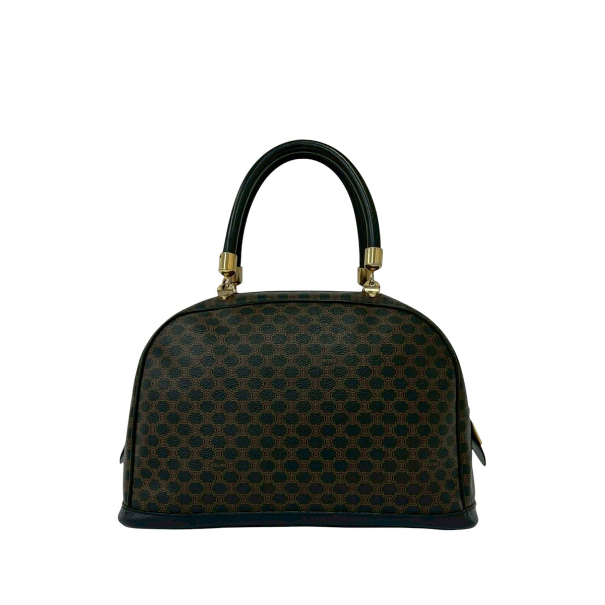 Celine Macadam Coated Canvas Handbag
