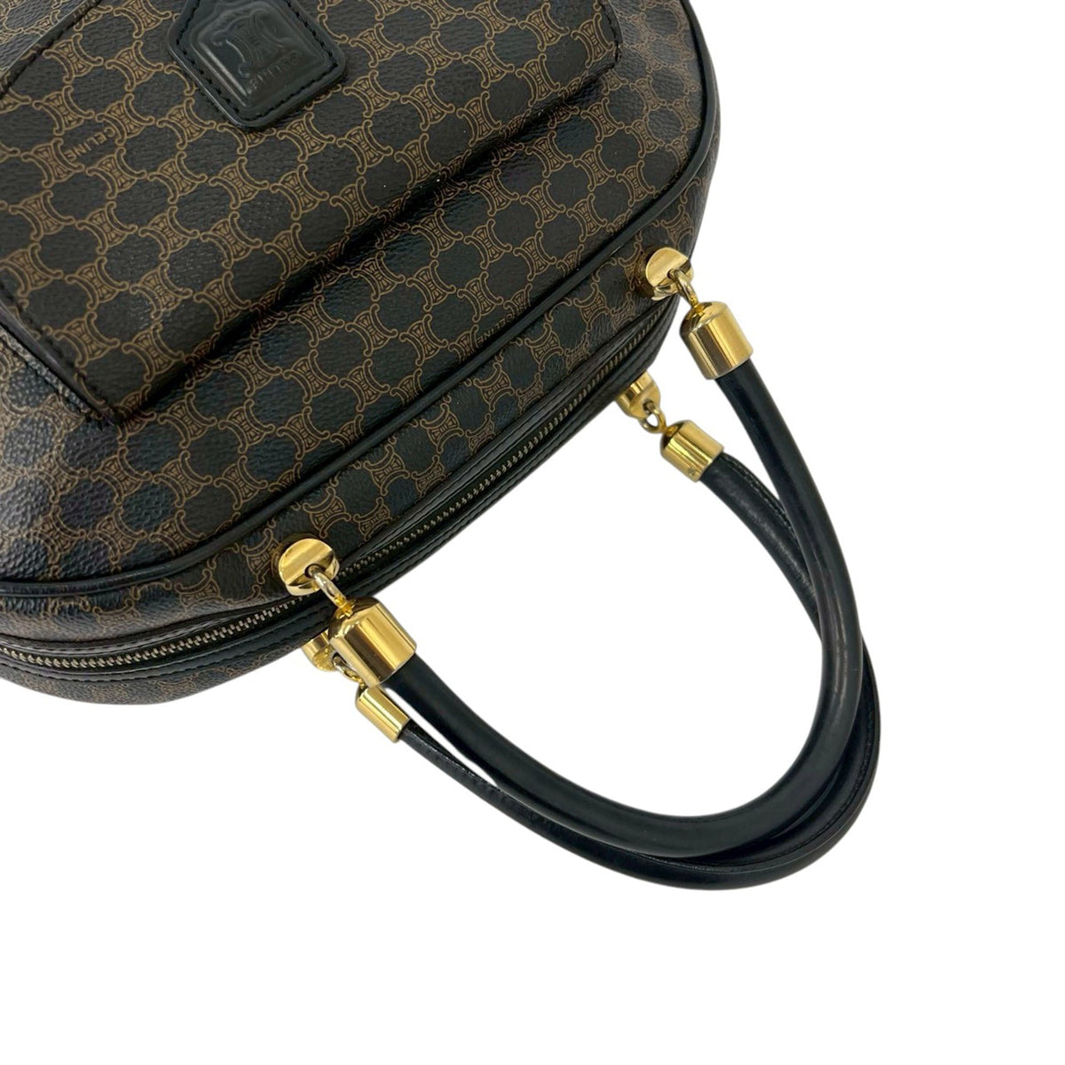 Celine Macadam Coated Canvas Handbag