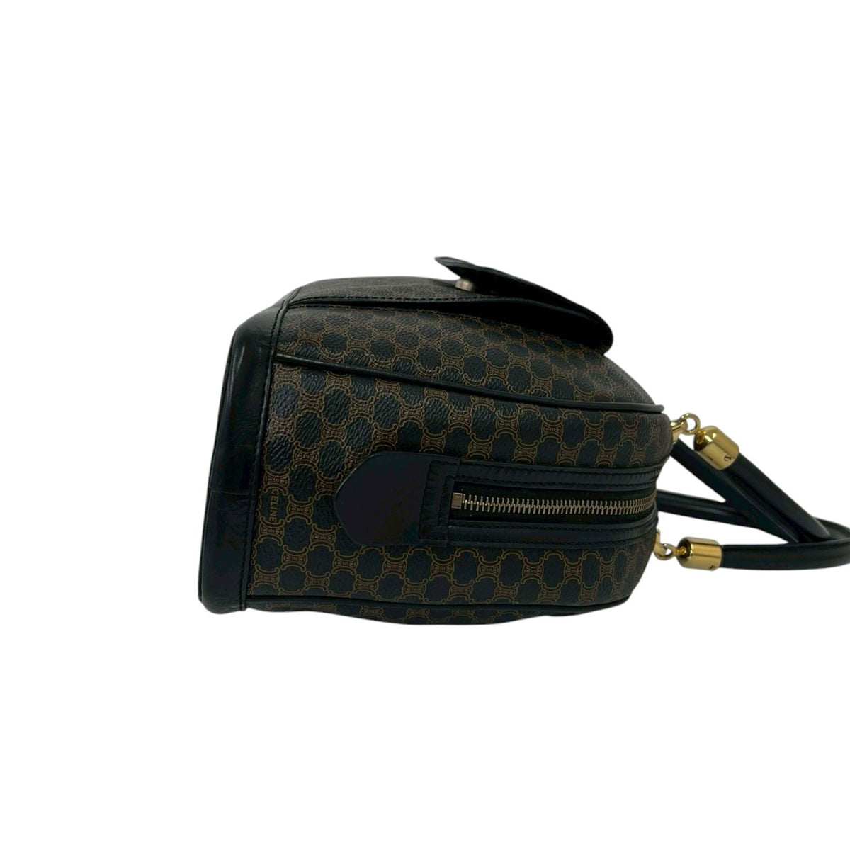 Celine Macadam Coated Canvas Handbag