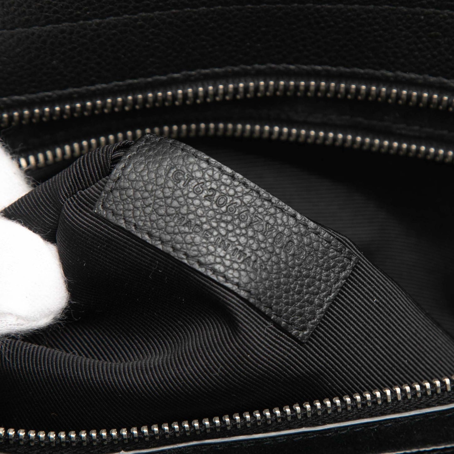 Medium Grained Calfskin Cabas Rive Gauche Satchel