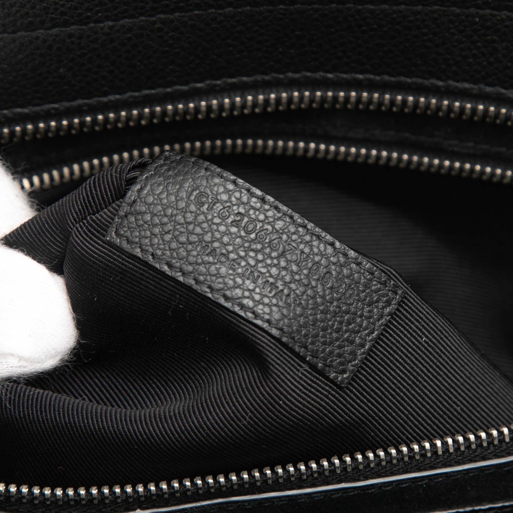 Medium Grained Calfskin Cabas Rive Gauche Satchel