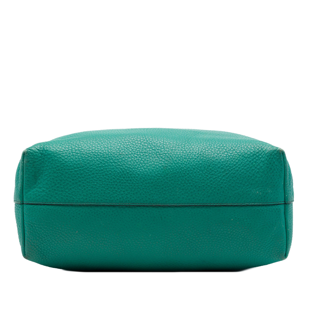 Prada Vitello Daino Front Zip Open Convertible Tote — Blue