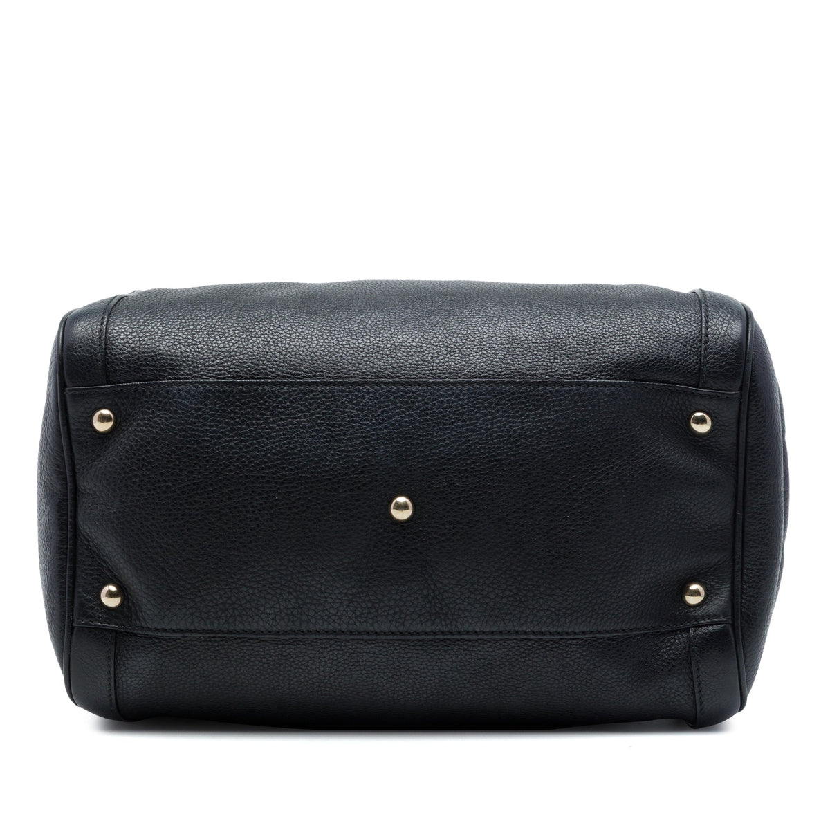 Gucci Medium Pebbled Calfskin Soho Boston Bag