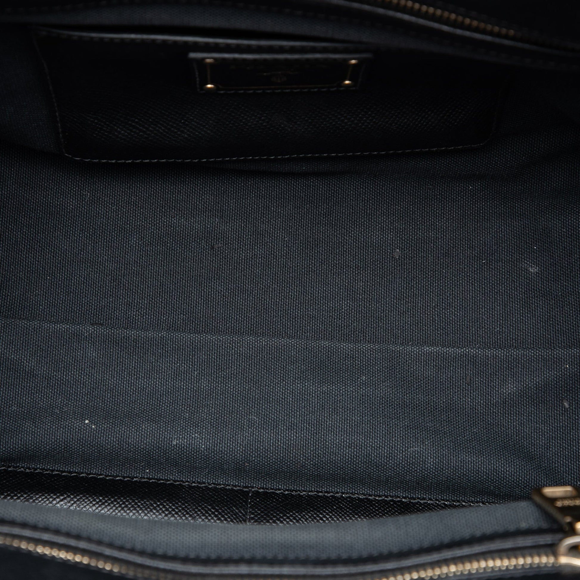 Prada Bicolor Saffiano Cuir Trimmed Canvas Satchel