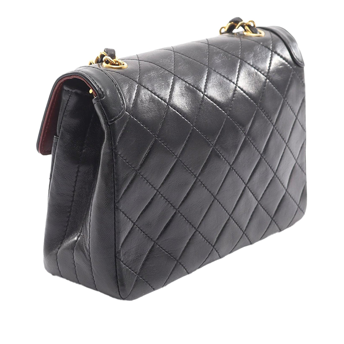 Chanel CC Quilted Lambskin Turnlock Single Flap
