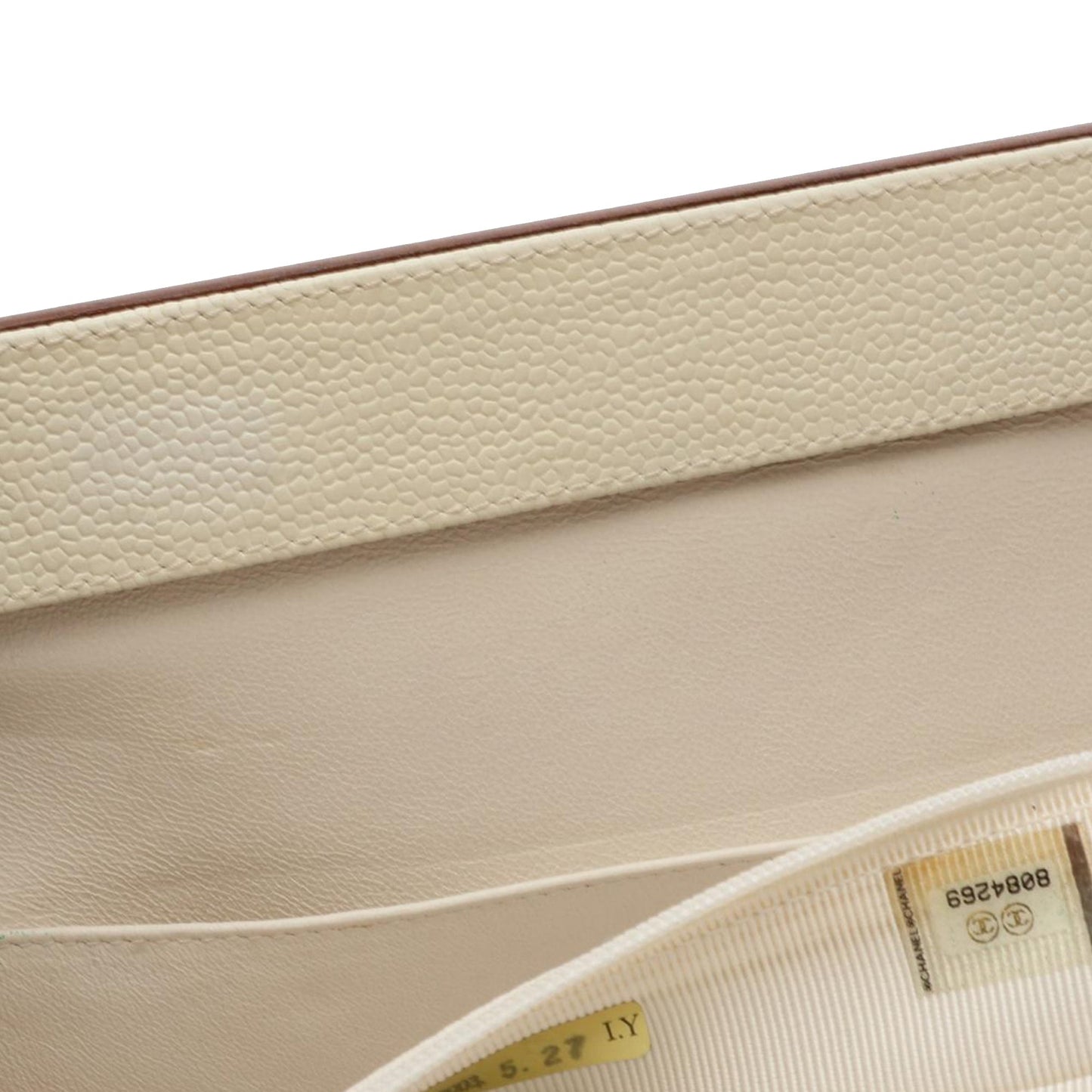 Chanel CC Quilted Caviar Wooden Bar Shoulder Bag