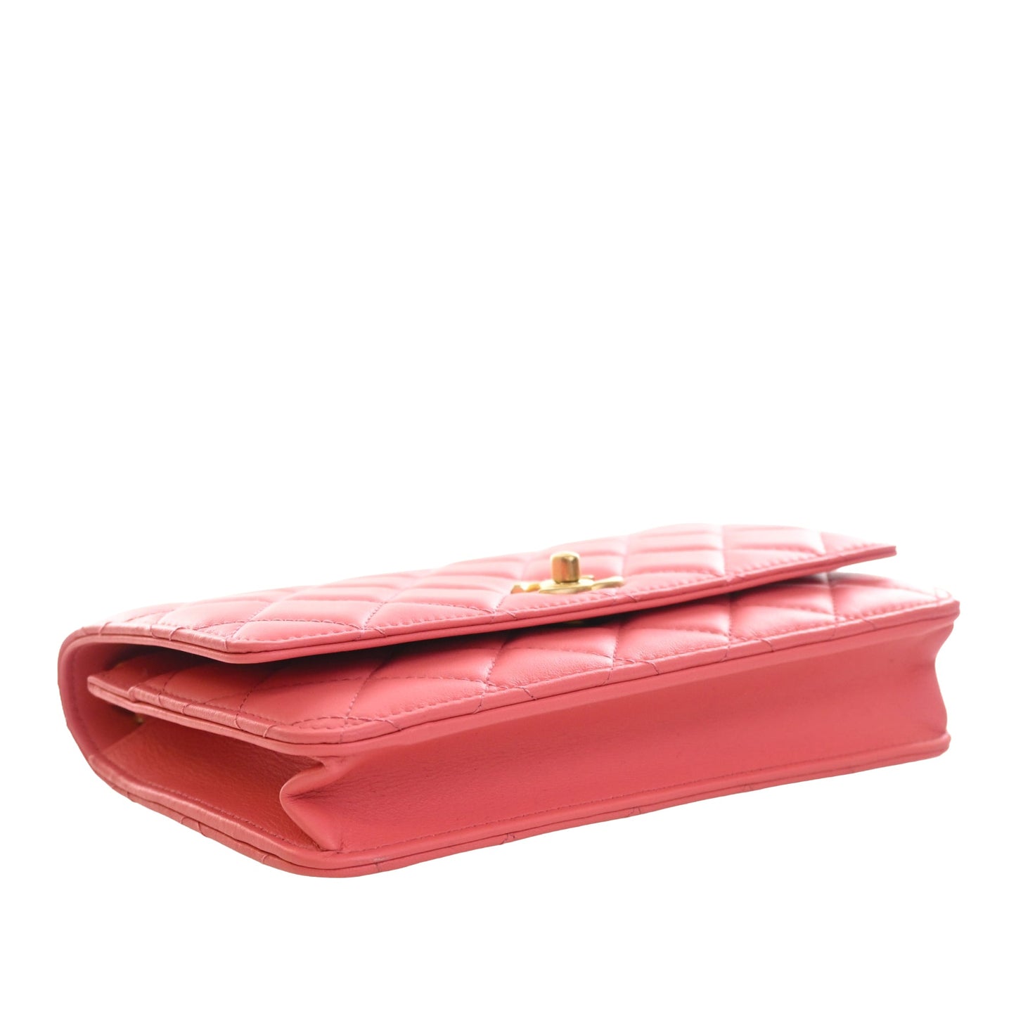 Chanel CC Quilted Lambskin Pearl Crush Wallet On Chain