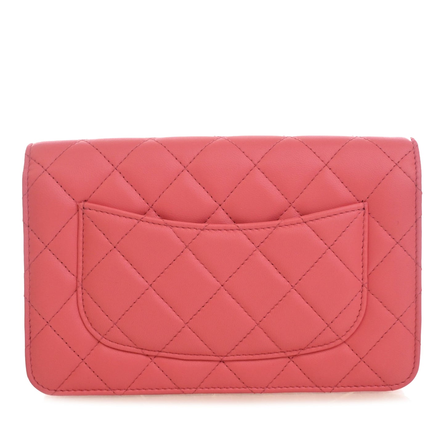 Chanel CC Quilted Lambskin Pearl Crush Wallet On Chain
