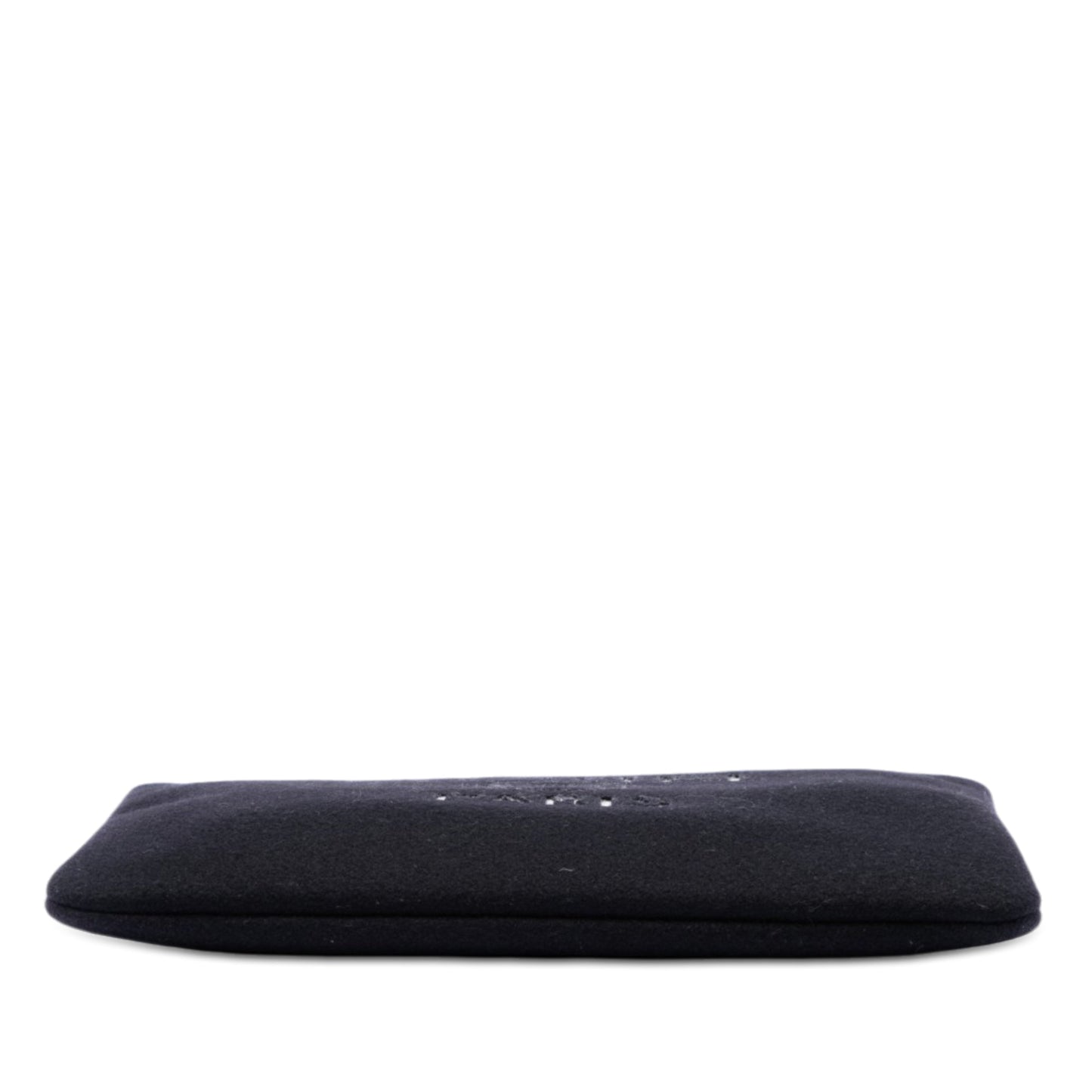 Chanel Large Wool Felt Deauville O Case Clutch