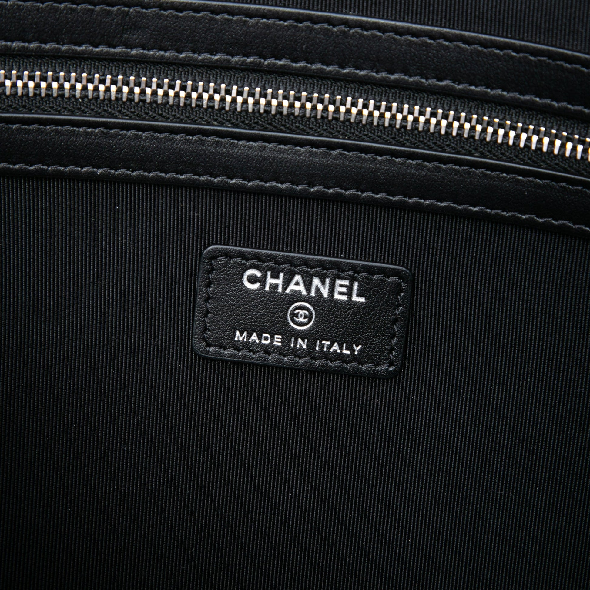 Chanel Large Wool Felt Deauville O Case Clutch