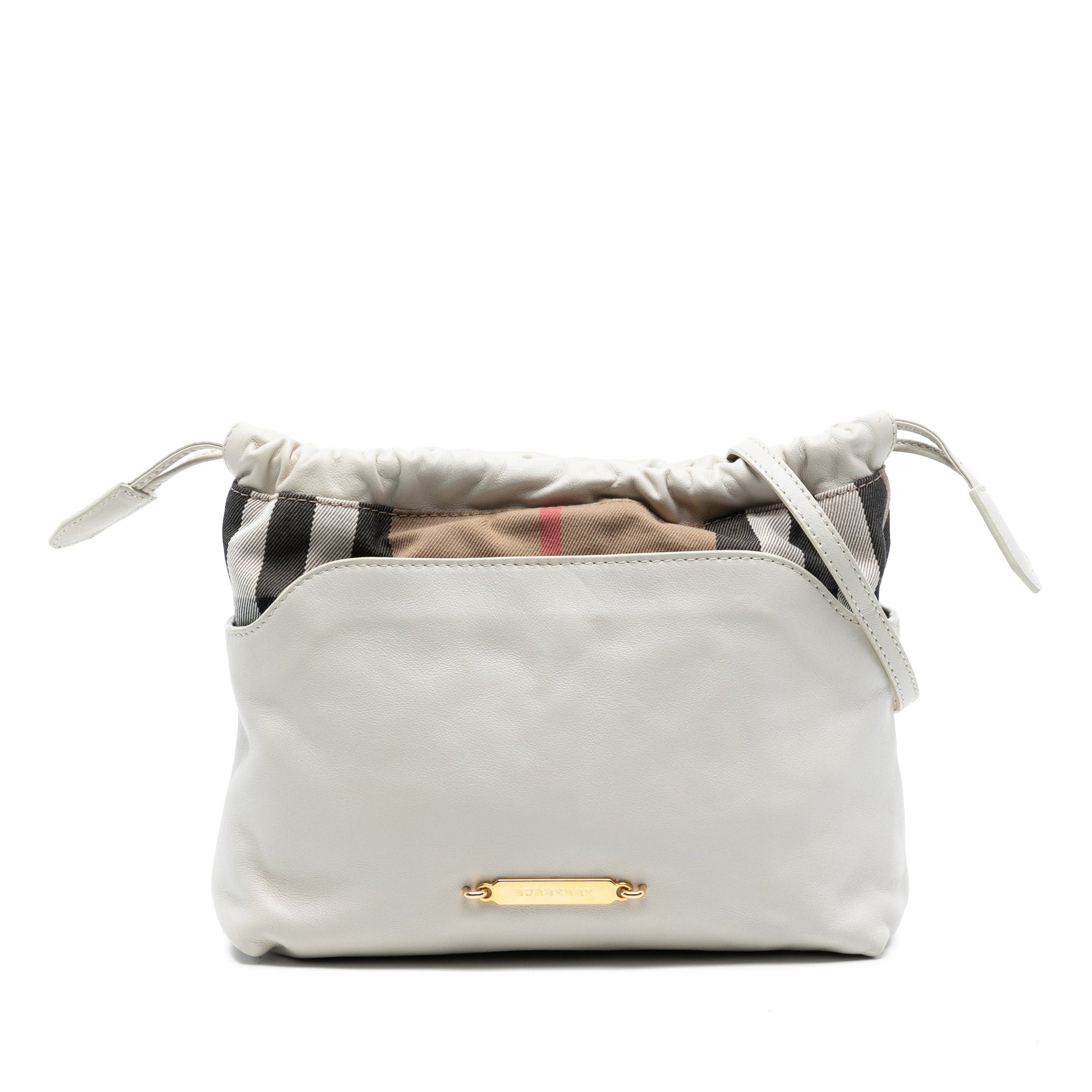 Burberry House Check Canvas and Calfskin Little Crush Crossbody