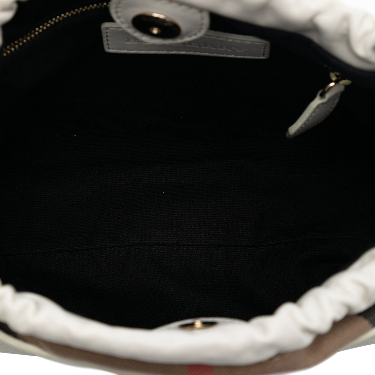Burberry House Check Canvas and Calfskin Little Crush Crossbody