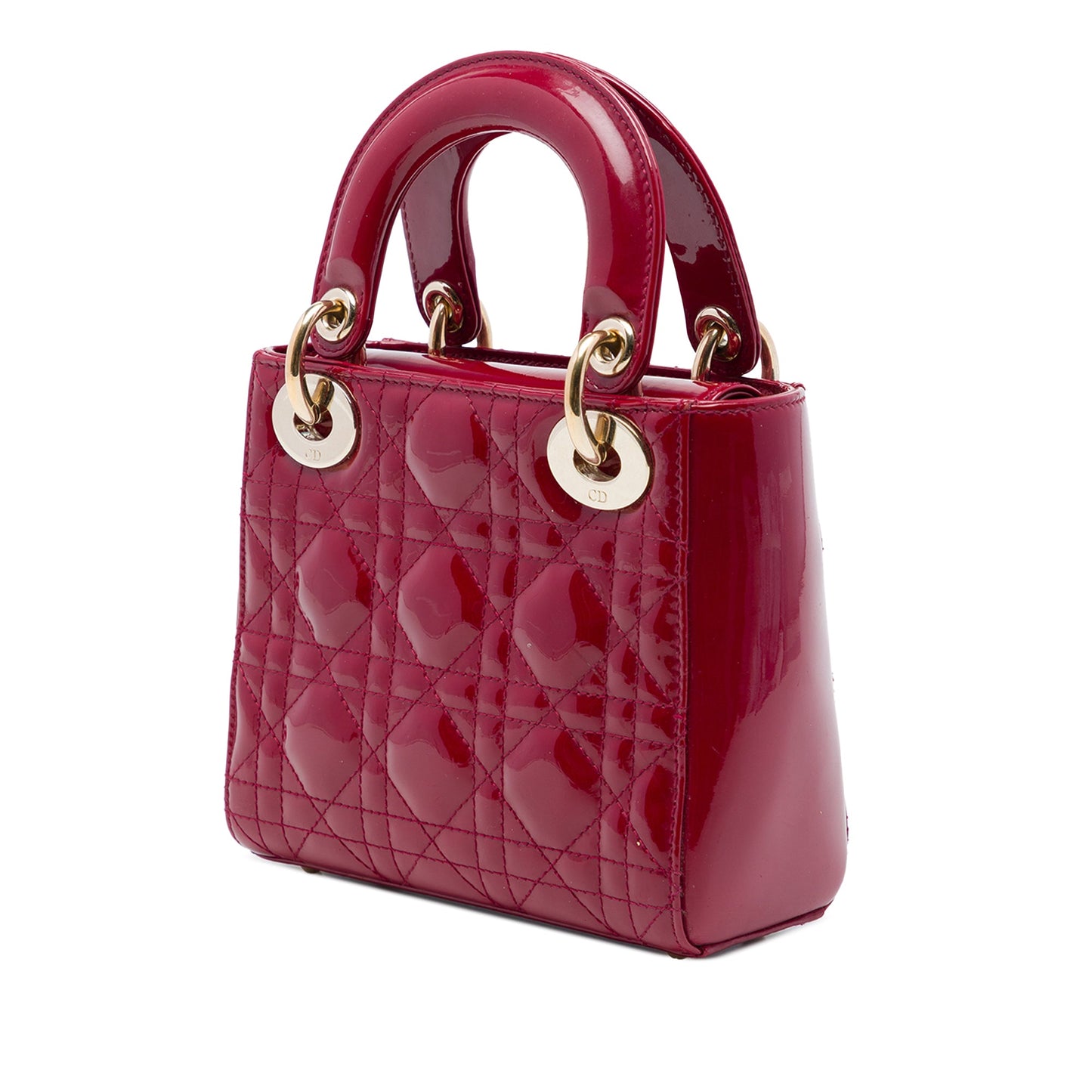 Dior Mini Patent Cannage Lady Dior