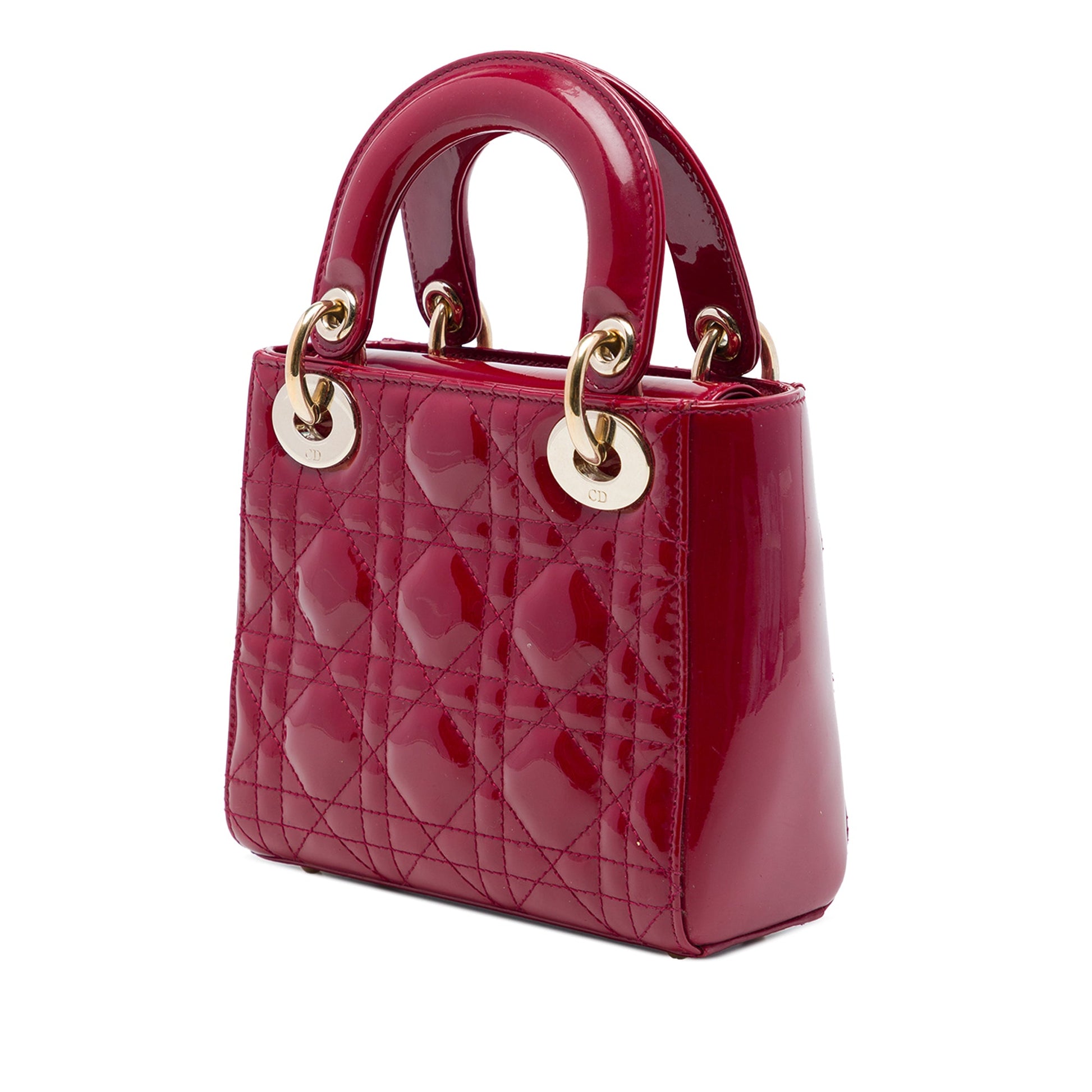 Dior Mini Patent Cannage Lady Dior
