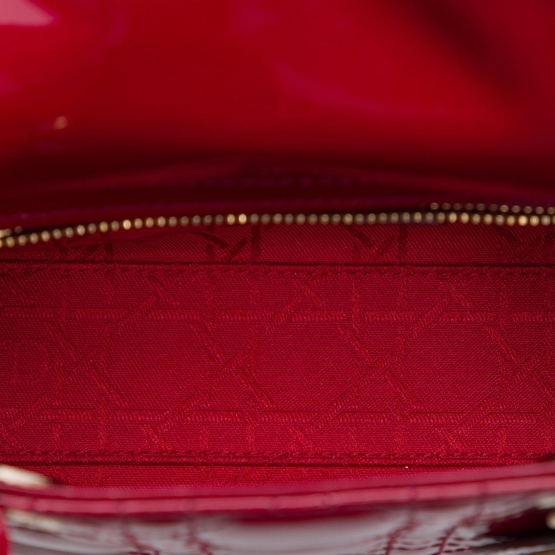 Dior Mini Patent Cannage Lady Dior