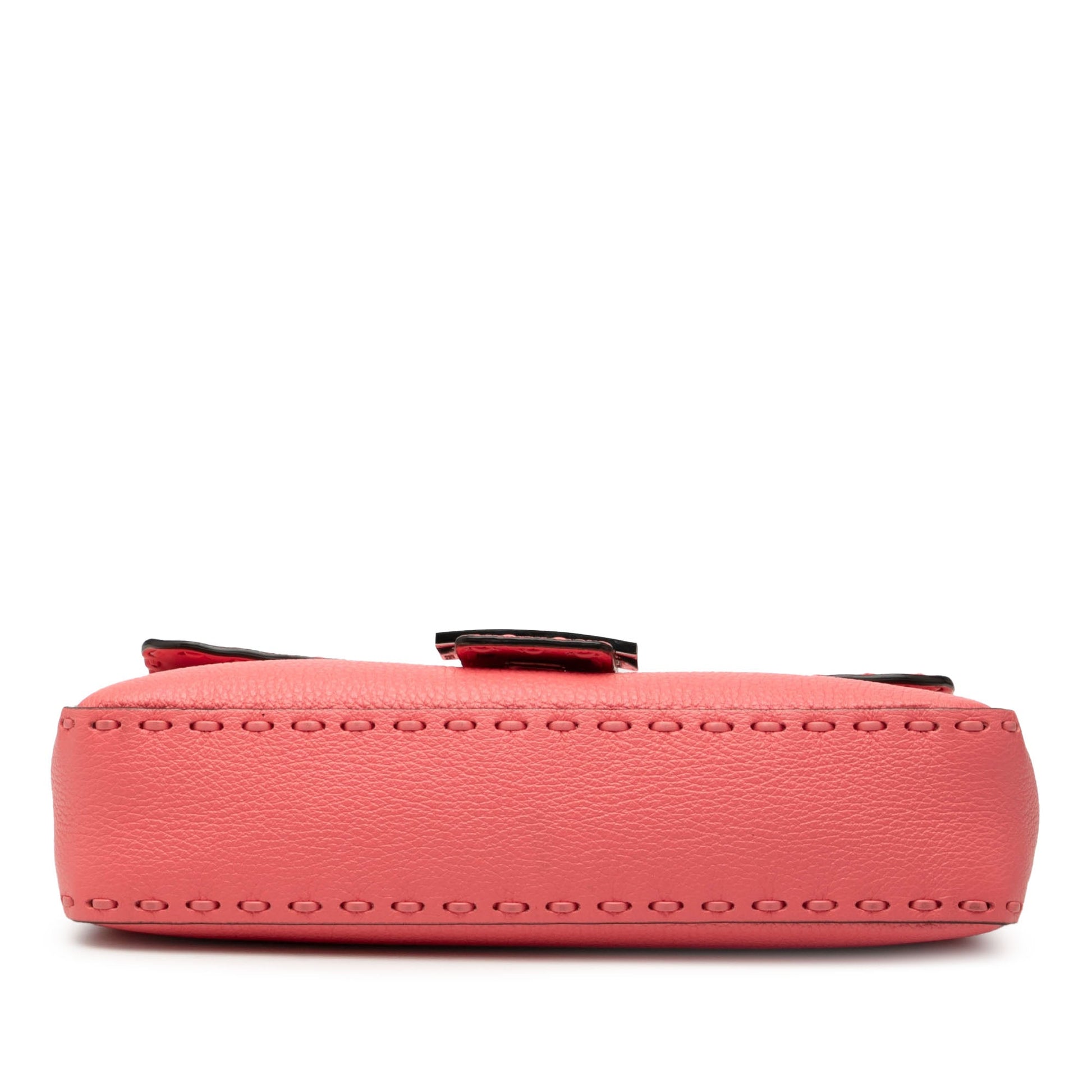 Fendi Leather Selleria Baguette Satchel
