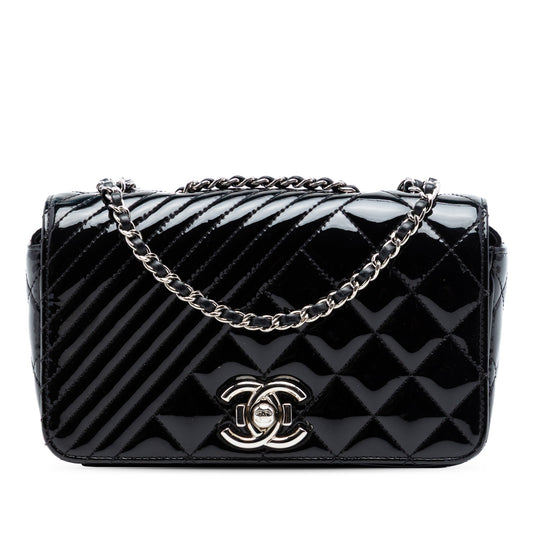 Chanel Small Quilted Patent Coco Boy Flap