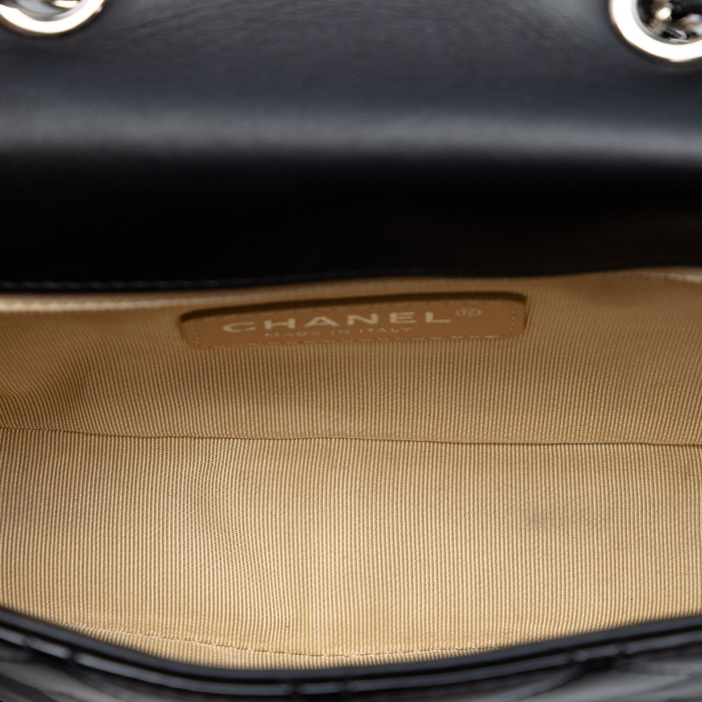 Chanel Small Quilted Patent Coco Boy Flap