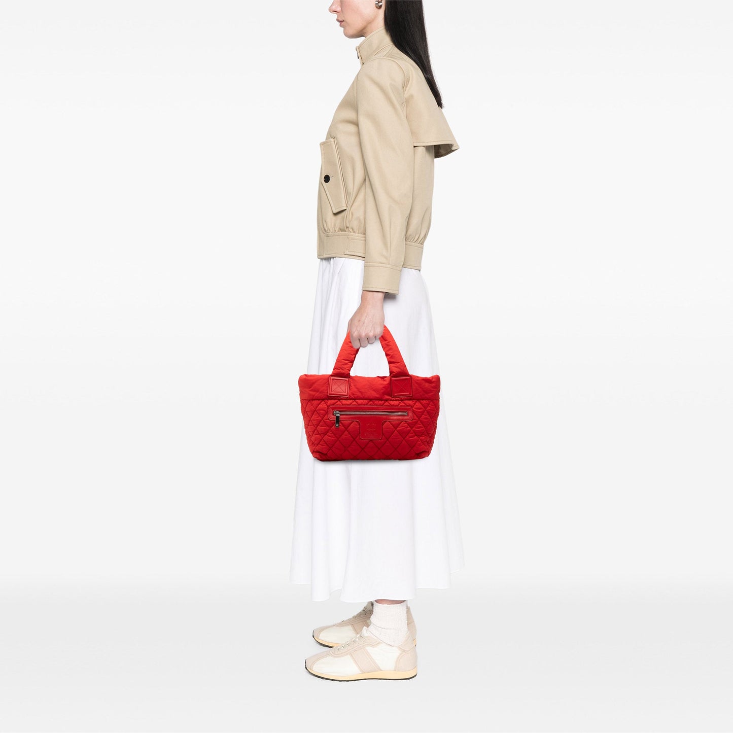 Chanel Small Quilted Nylon Coco Cocoon Tote